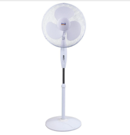 16" Free Standing Fan Portable Fans Oscillating Round Base