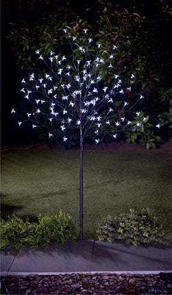 1.8m Cherry Blossom Tree 352 White LED Outdoor/Indoor Christmas Decorations Tree