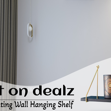 Floating Shelf 40cm Wall Shelves for Living Room - Black