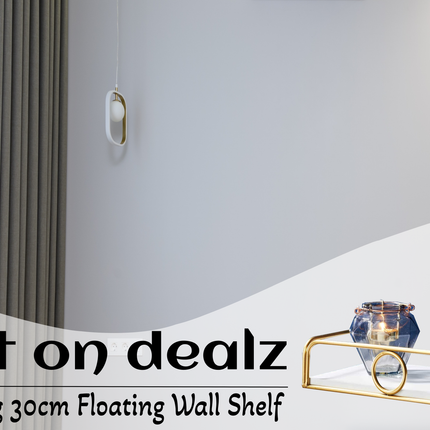 Floating Shelf 30cm Wall shelve for Living Room - White
