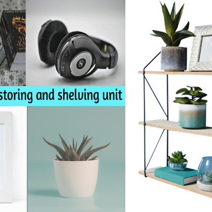 3 Tier Floating Shelf Wall Shelves for Bedroom - Black