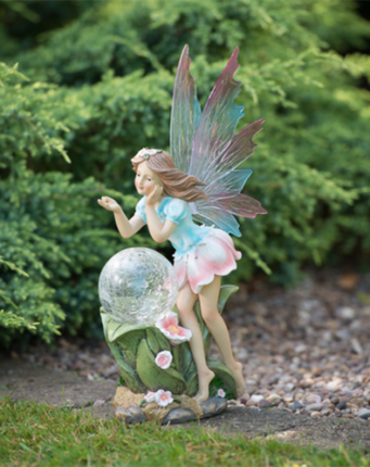 Fairy Garden Ornaments Outdoor Solar Powered LED