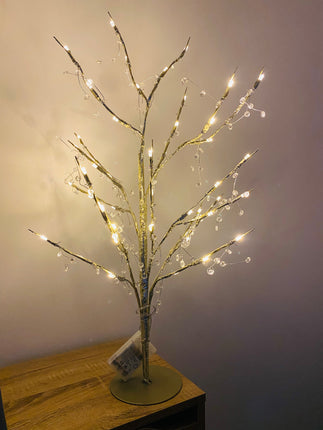 48 LED Twig Tree With Lights Christmas Decorations - Warm White