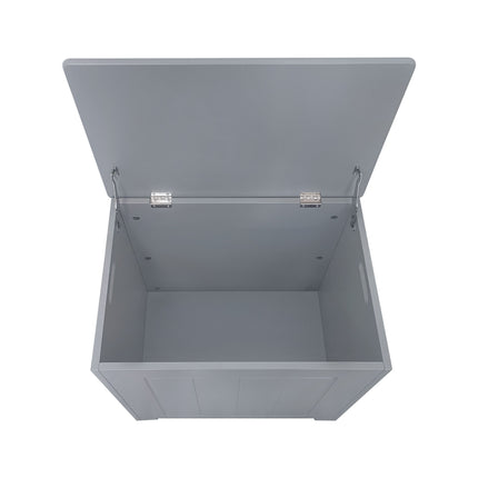 Bathroom Storage Slimline Toilet Cabinet Laundry Tidy Box Wooden - Grey