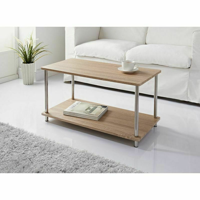Coffee Table for Living Room Occasional Wooden Center Tables - Oak