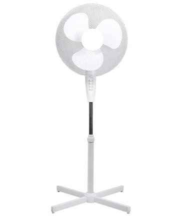 16" Free Standing Fan Portable Fans for Bedroom Floor Electrical Adjustable Height