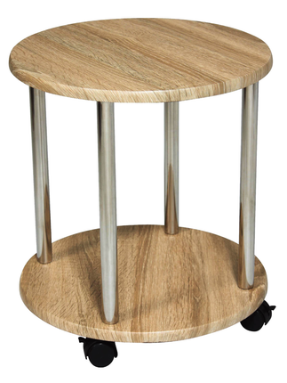 Small Side Table Bedside 2 Tier Living Room Tables - Oak