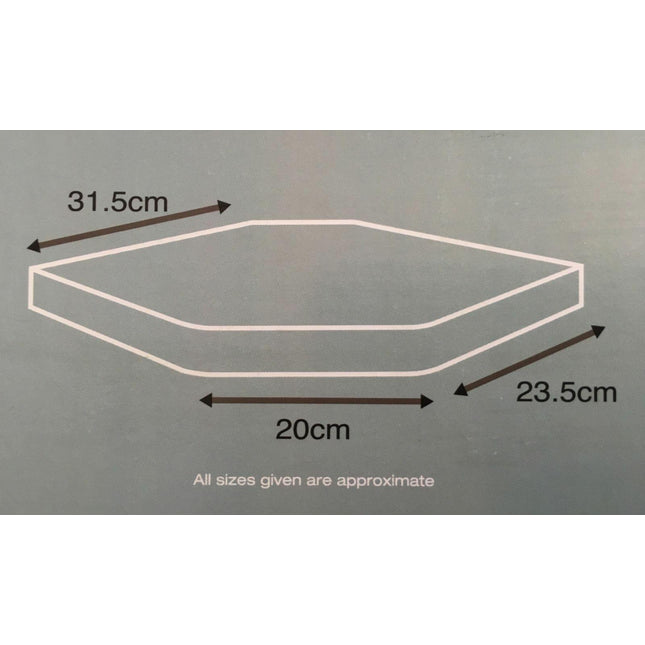 Floating Wall Corner Shelf - White