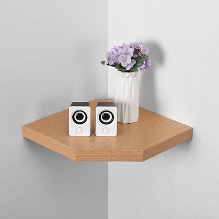 Floating Wall Corner Shelf - Oak