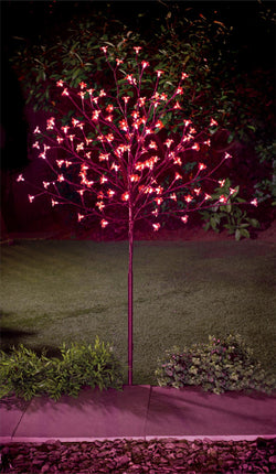 spot on dealz® 4ft 128 LED Light Blossom Tree-Red
