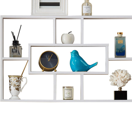 Floating Shelves for Bedroom Multi Compartment - White