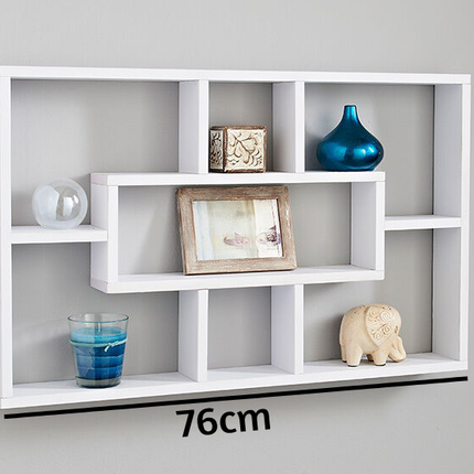 Floating Shelves for Bedroom Multi Compartment - White
