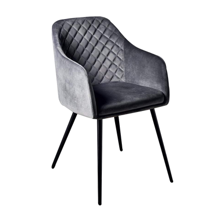 Accent Chair Velvet Dining Chairs Side Armchair Living Room - Black