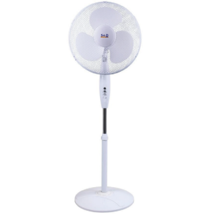 16" Free Standing Fan Portable Fans Oscillating Round Base