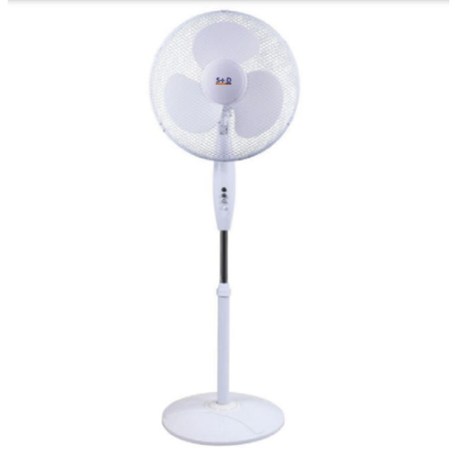 16" Free Standing Fan Portable Fans Oscillating Round Base