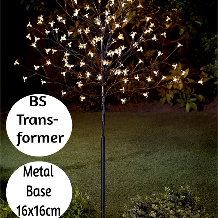 1.8m Cherry Blossom Tree 352 Warm White LED Outdoor/Indoor Christmas Decorations Tree