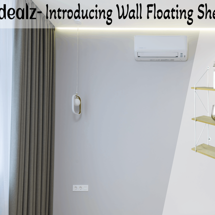 3 Tier Floating Shelf Wall Shelves for Bedroom - White