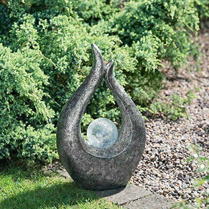 Garden Sculpture & Statues Solar Lights Outdoor Garden Ornaments Silver