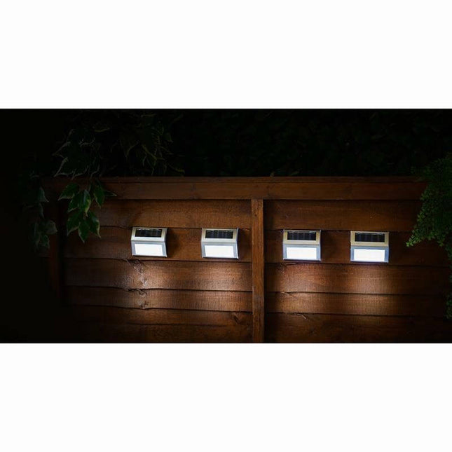 Solar Fence Lights Outdoor Garden Decorations Wall Light LED Lighting Waterproof  Patio (20 Led)