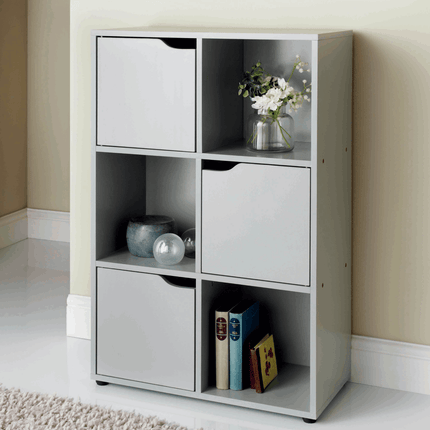 6 Cube Storage Bookcases and Shelving Units - Oak