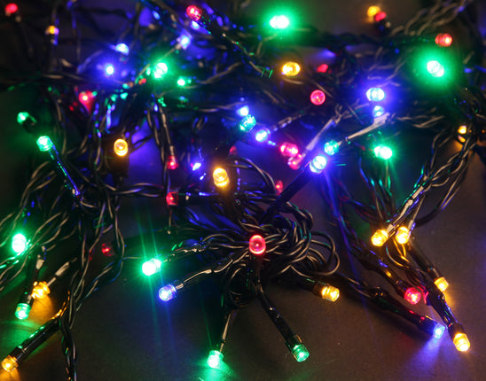 800 LED 8 Functions Icicle Outdoor Christmas Lights Mutli color