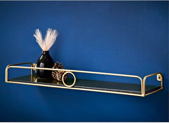 Floating Shelf 60cm Wall Shelves for Living Room - Black