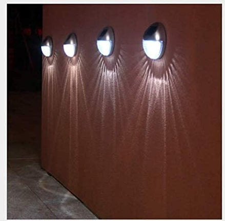 Solar Fence Lights Outdoor Garden Fence Decorations Solar Wall Light 10 LED Lighting