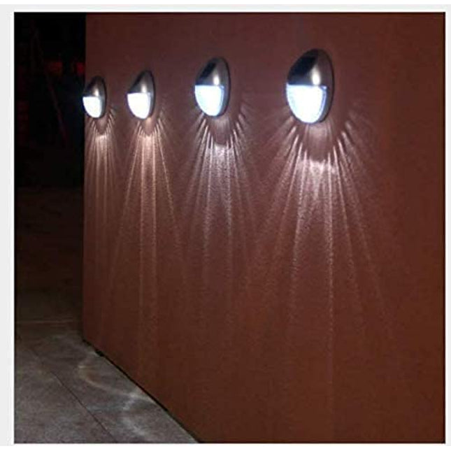 Solar Fence Lights Outdoor Garden Fence Decorations Solar Wall Light 10 LED Lighting