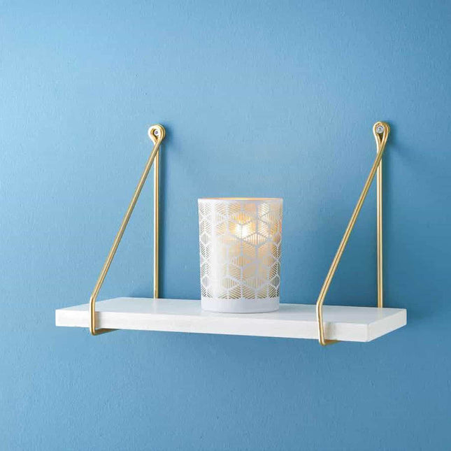 Floating Shelf 40cm Wall Shelves for Living Room - White