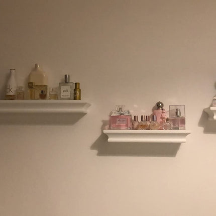 Set of 3 Floating Wall Mounted Shelves - White