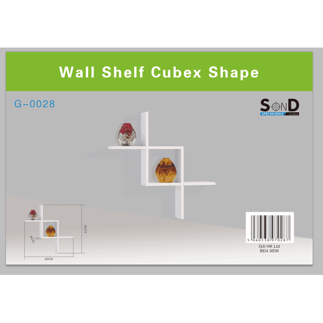 Cubex Shape Floating Wall Shelf