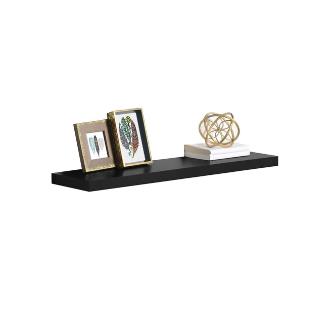 High Gloss Wall Floating Shelf-80CM BLACK