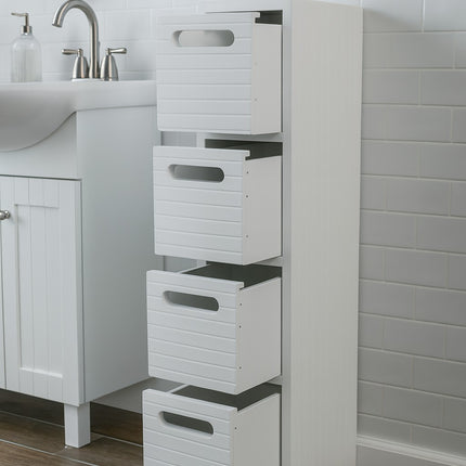 Bathroom 4 Drawer Fully Assembled Cabinet