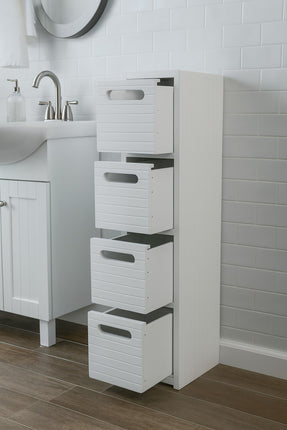 Bathroom 4 Drawer Fully Assembled Cabinet