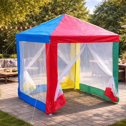 Rainbow Kids Gazebo Outdoor Garden Tents Colorful Design