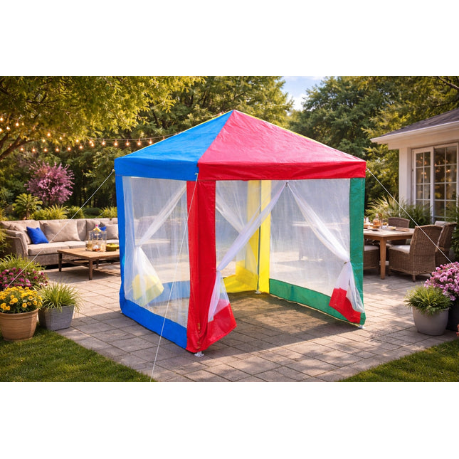 Rainbow Kids Gazebo Outdoor Garden Tents Colorful Design
