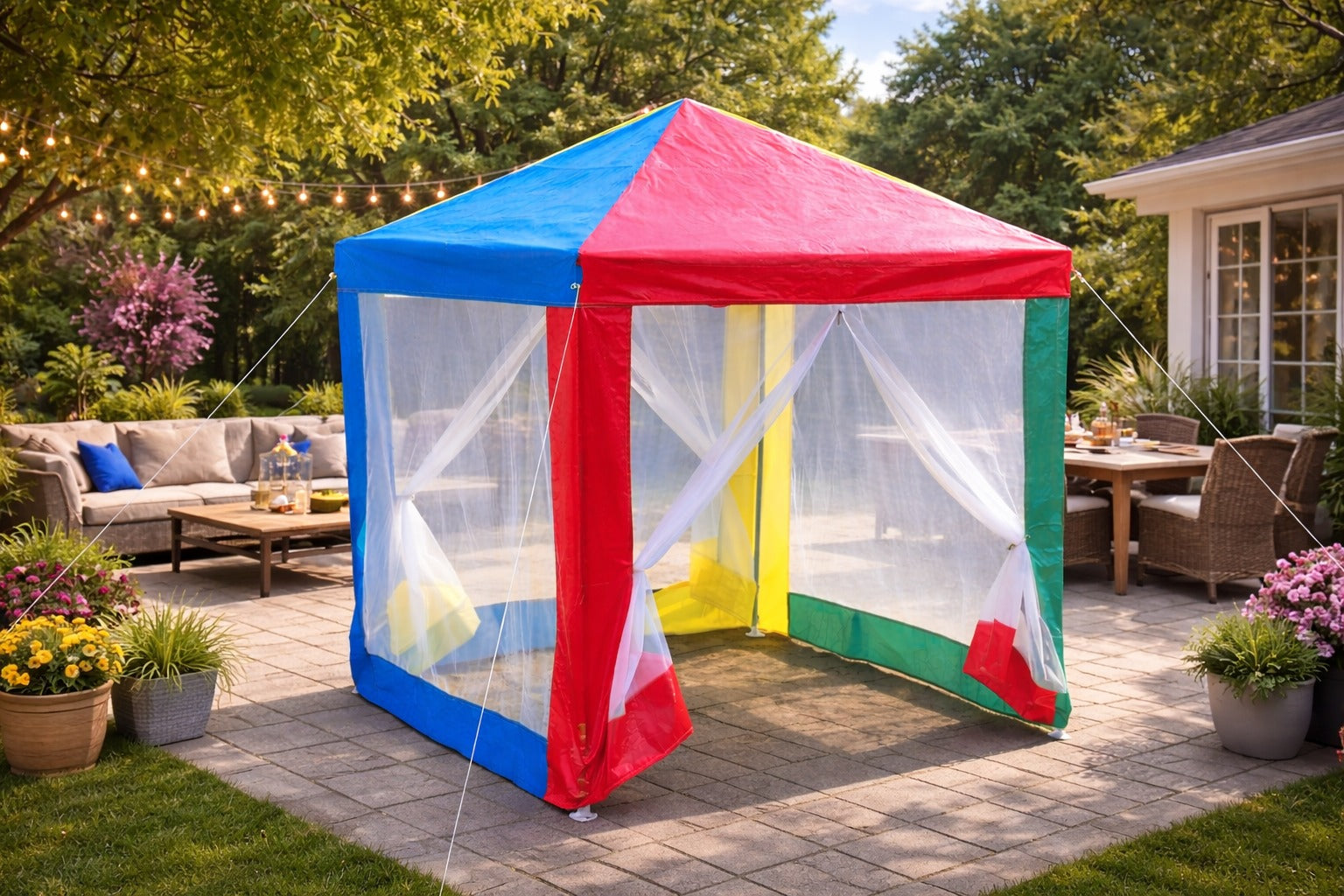 rainbow canopy tent Rainbow Kids Gazebo Outdoor Garden Tents Colorful Design