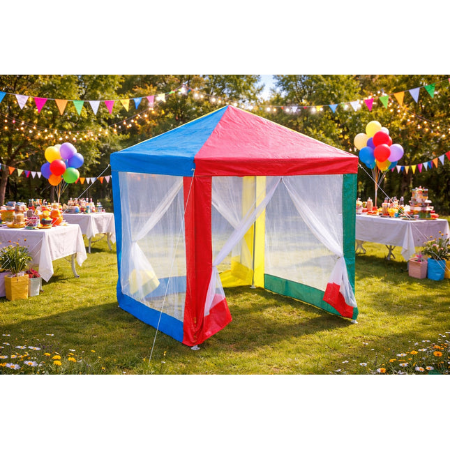 Rainbow Kids Gazebo Outdoor Garden Tents Colorful Design