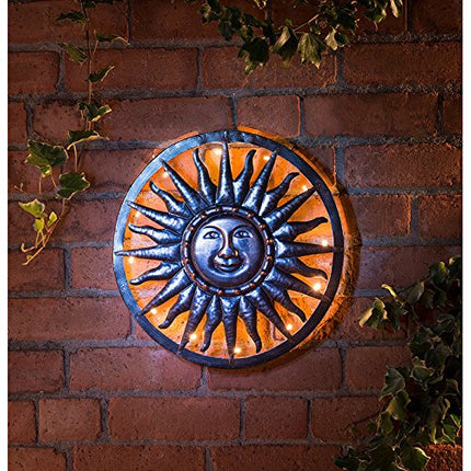 40cm Bronze Sun Metal Wall Art
