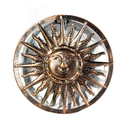 40cm Bronze Sun Metal Wall Art