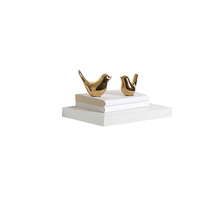 30cm High Gloss Wall Floating Shelf White