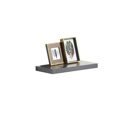 40cm High Gloss Wall Floating Shelf Grey