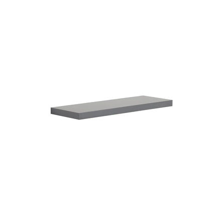 Grey High Gloss Floating Wall Shelf – 60cm MDF Display Storage Unit for Living Room, Bedroom, Kitchen – Modern Hidden Bracket Wall-Mounted Shelf