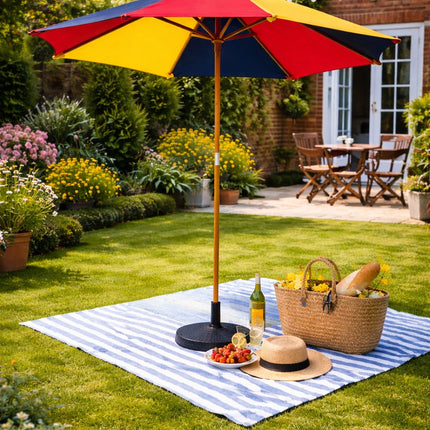 Kids Multicoloured Garden Parasol Sun Shade Patio Bench Umbrella