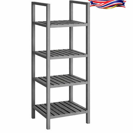 4 Tier Shelf Unit - Grey