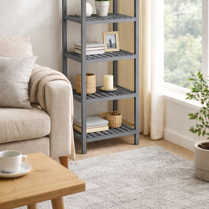 4 Tier Shelf Unit - Grey