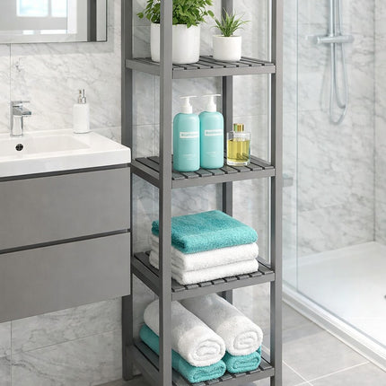 4 Tier Shelf Unit - Grey