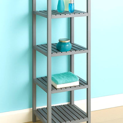 4 Tier Shelf Unit - Grey