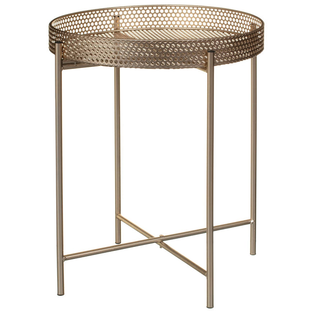Gold Tray Side Table Coffee Table Living Room Bedroom Furniture