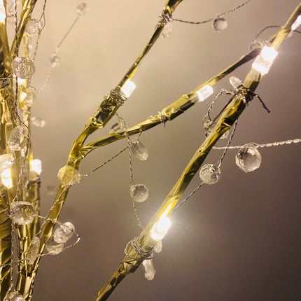 48 LED Twig Tree With Lights Christmas Decorations - Warm White